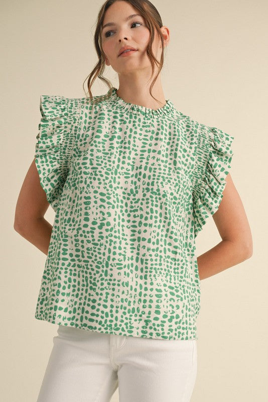 Curvy Dotted Blouse