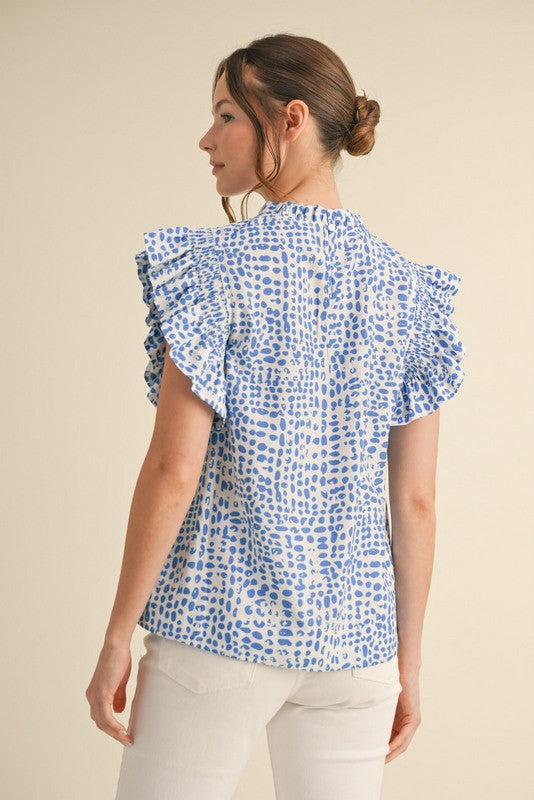 Curvy Dotted Blouse