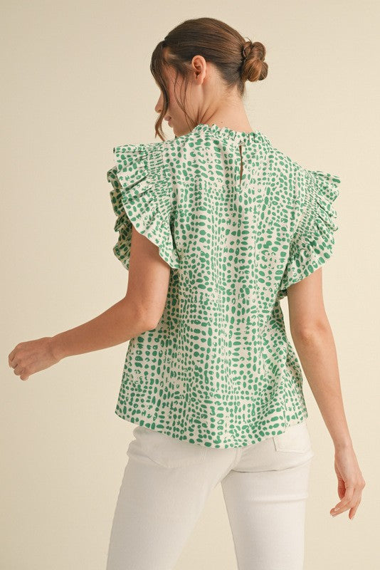 Curvy Dotted Blouse
