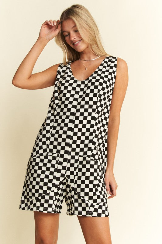 Checker Romper