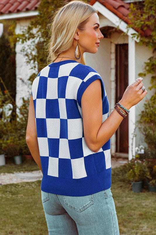 Checkidy Sweater Vest