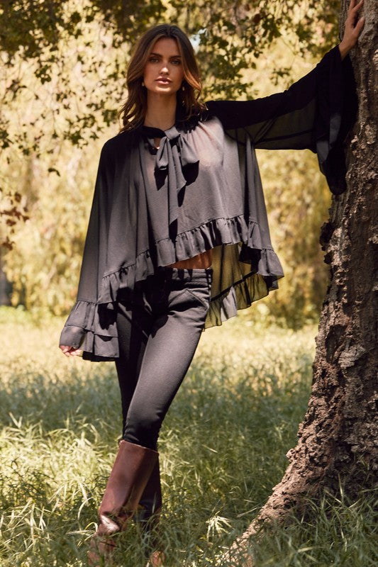 Chiffon Ruffled Blouse