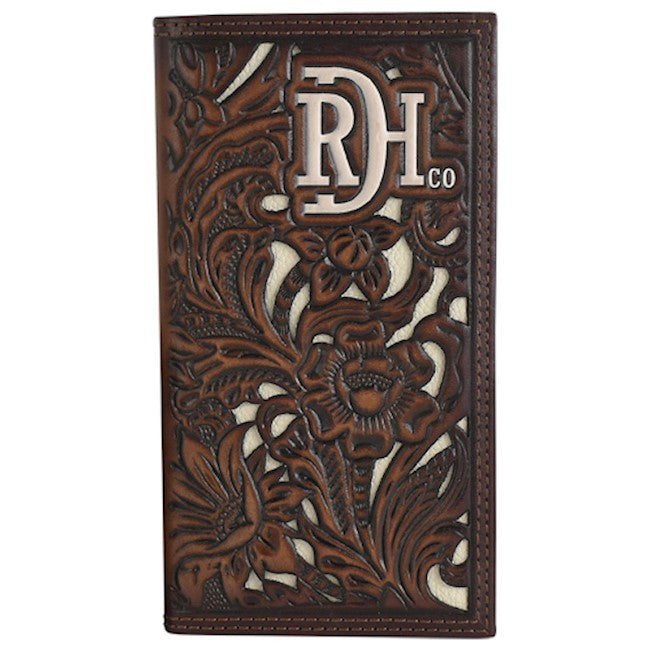 RED DIRT HAT CO RODEO WALLET TOOLED W/IVORY INLAY