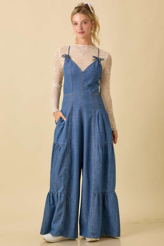 The Tecca Denim Jumpsuit
