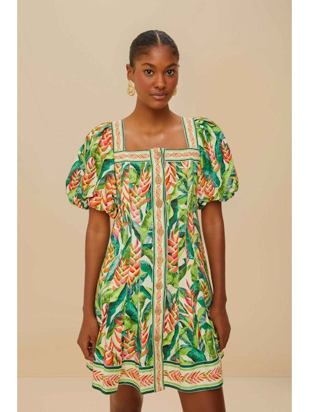 HELI LEAVES PEARL MINI DRESS