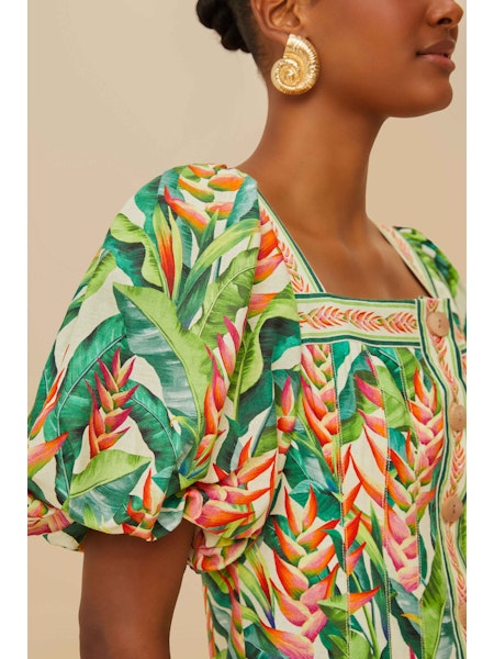 HELI LEAVES PEARL MINI DRESS