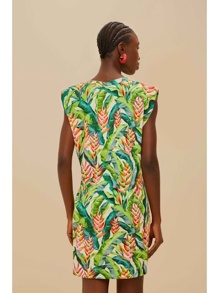 HELI LEAVES PEARL TSHIRT JERSEY MINI DRESS