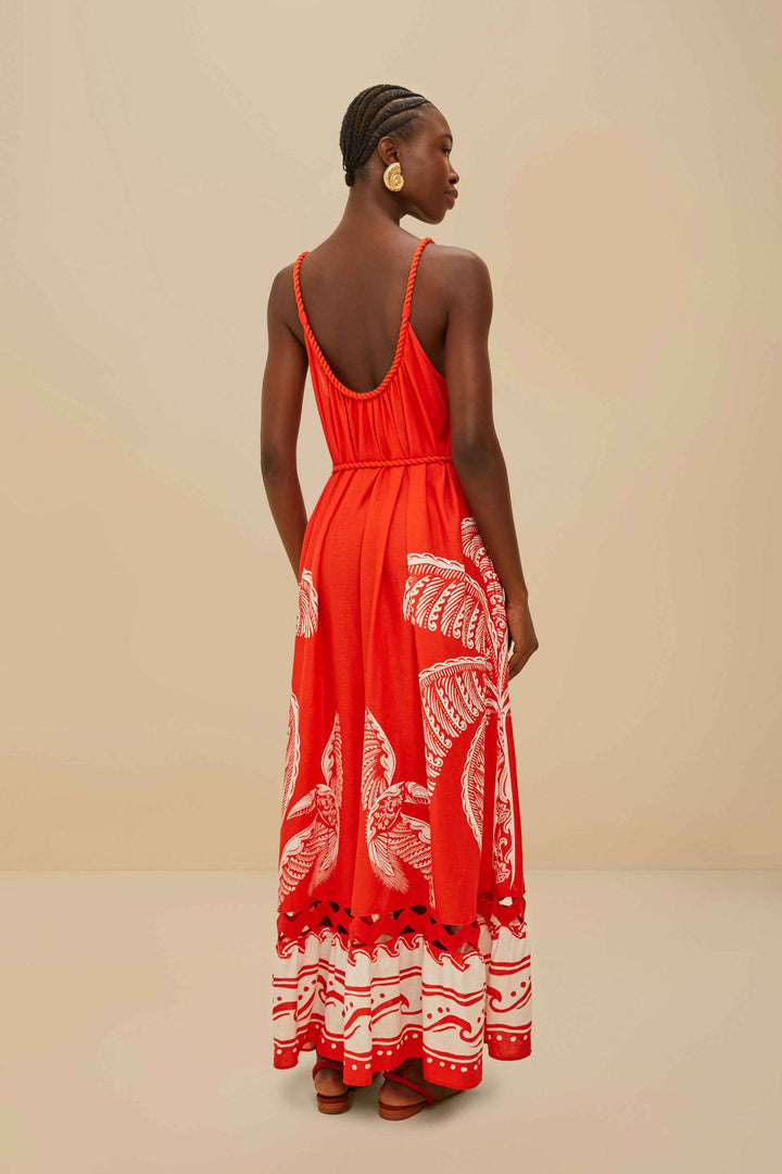 MAJESTIC COCONUT TREE MAXI DRESS