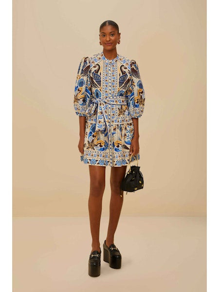 NATURE LAND SAND MINI DRESS