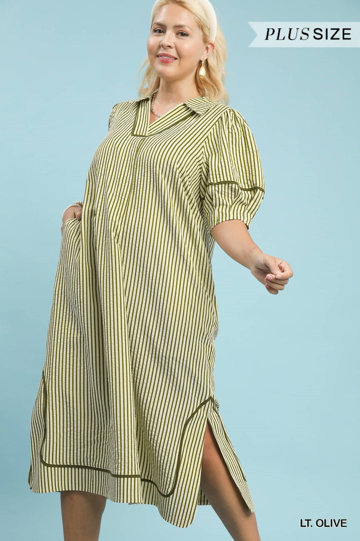 Stripe Me Up Midi Dress