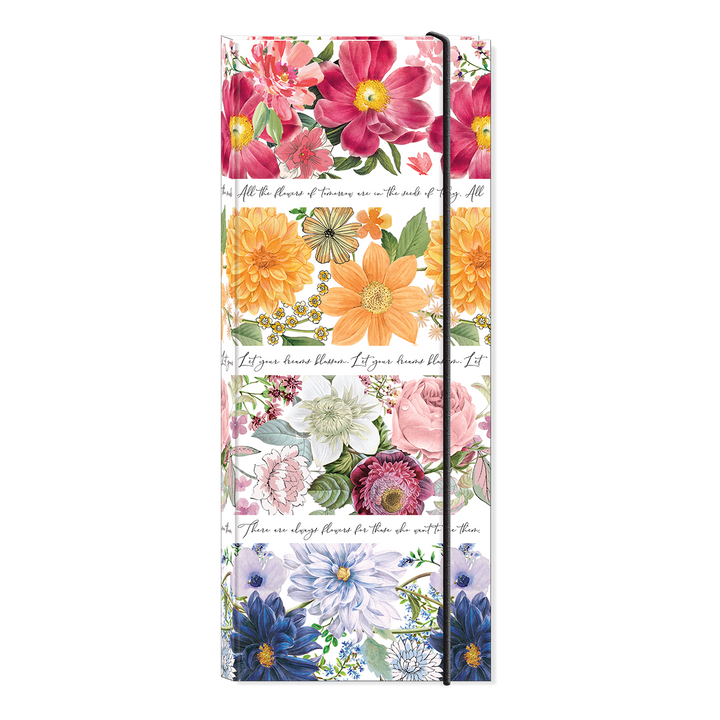 NOTABLE FLORALS "FLORAL STRIPE" NOTE-FOLIO