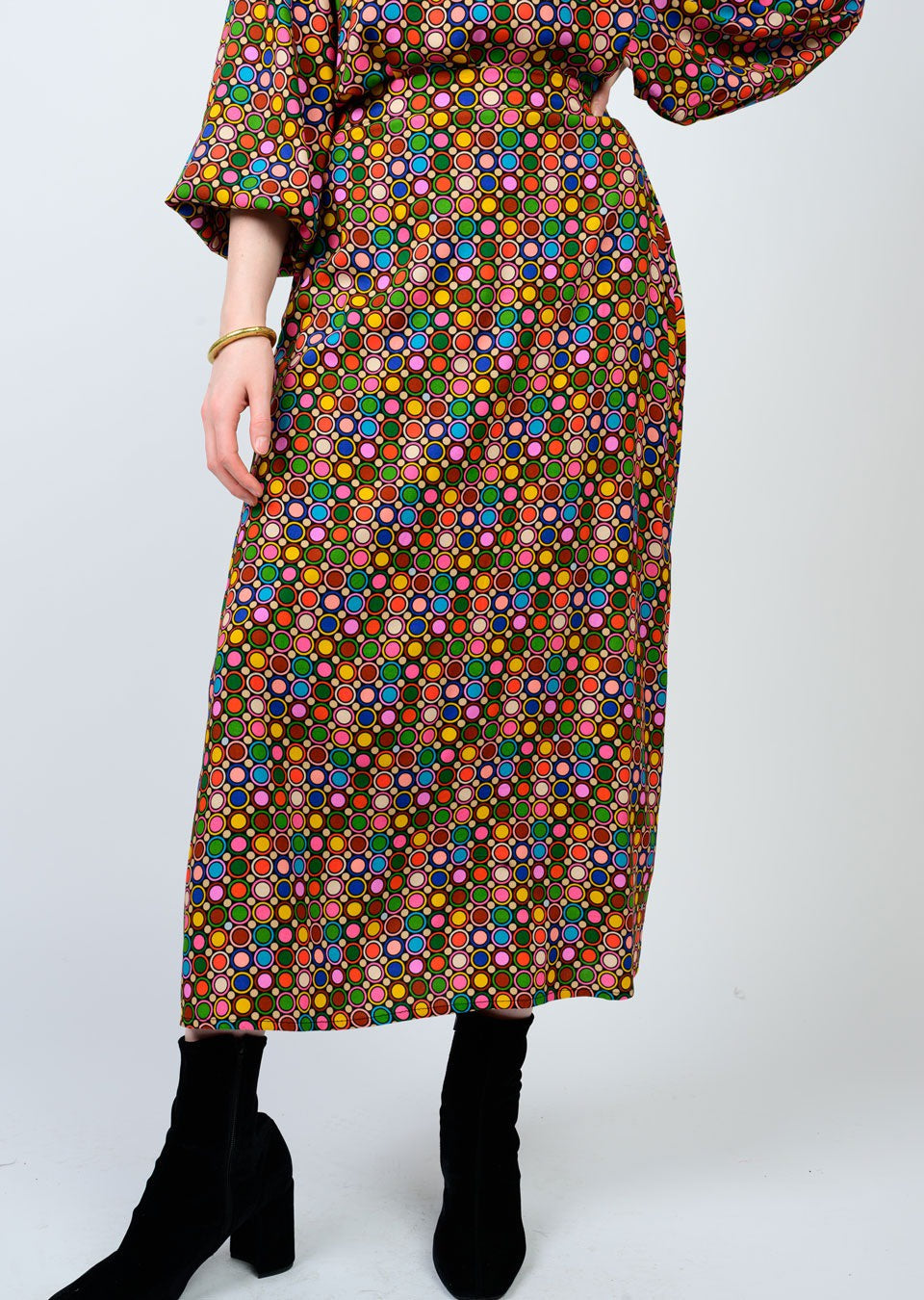 LOADS OF COLOR  DOT SKIRT