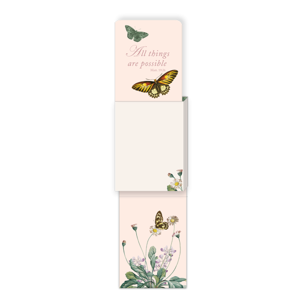 NATURE'S GRACE "DAISY BUTTERFLIES" POCKET NOTE PAD