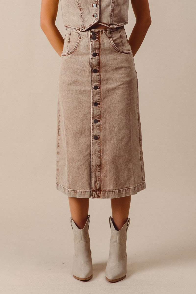 The Maxine Denim Skirt