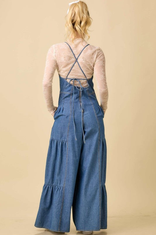 The Tecca Denim Jumpsuit