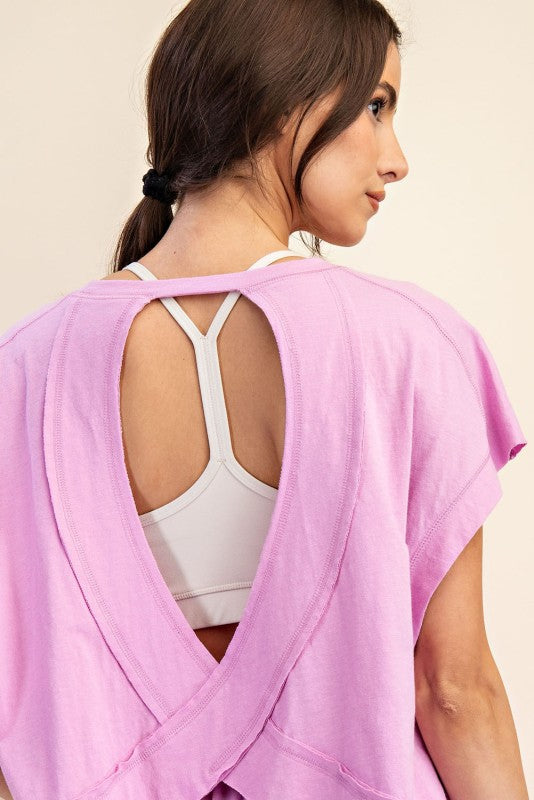 The Raeme Open Back Tee