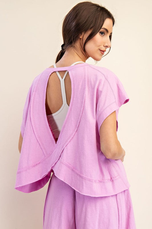 The Raeme Open Back Tee