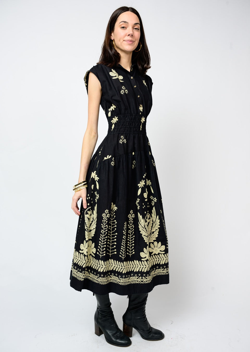 BORDERING FLOWERS DRESS