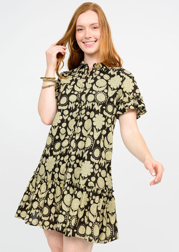 FUFFLED SHIRT DRESS