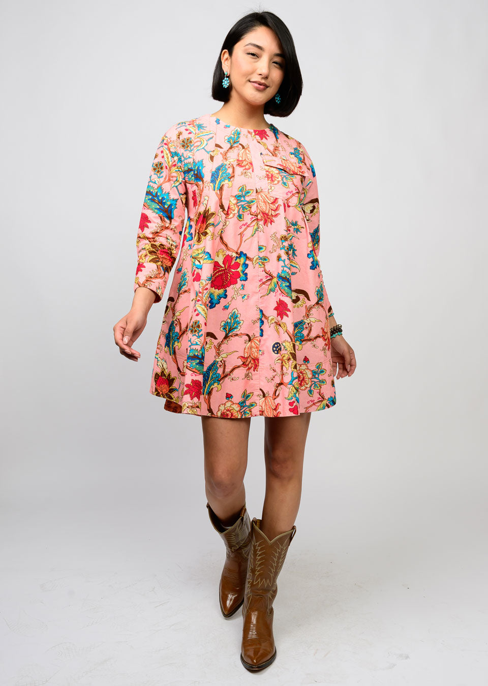 TUCK AND SWING DRESS