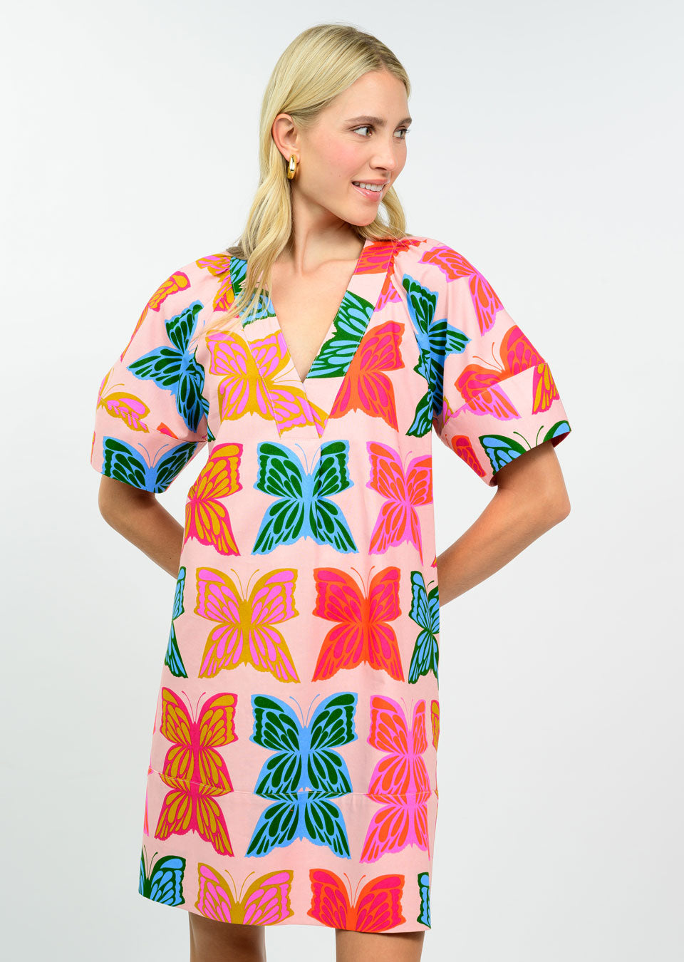 BUTTERFLIES SHIFT DRESS