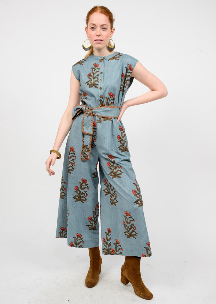 BLOCK PRINT JUMPSUIT