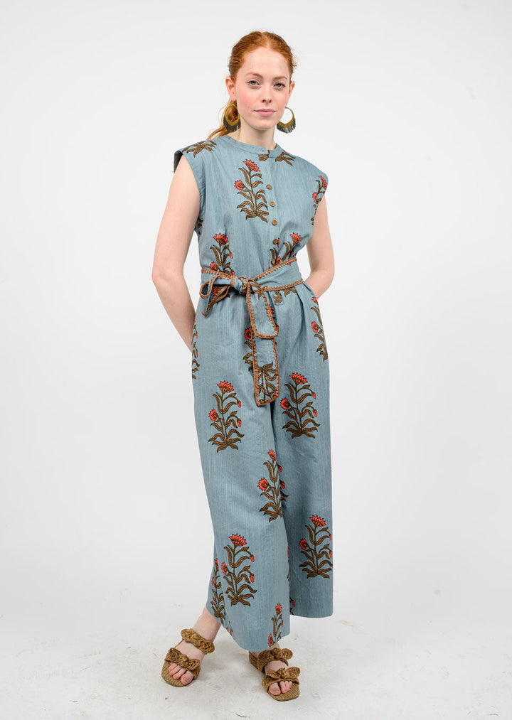 BLOCK PRINT JUMPSUIT