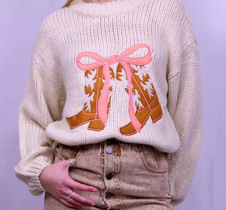 Boots N' Bows sweater