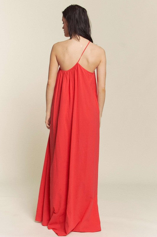 One Shoulder Maxi Dress