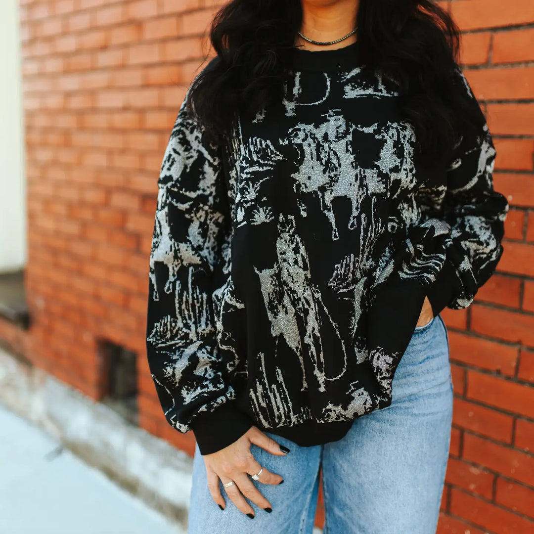 Rhinestone Cowboy Sweater