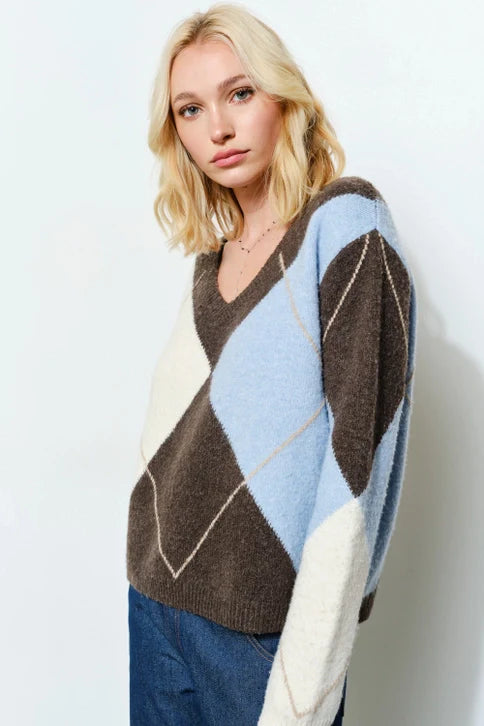 VIRGINIA ARGYLE SWEATER