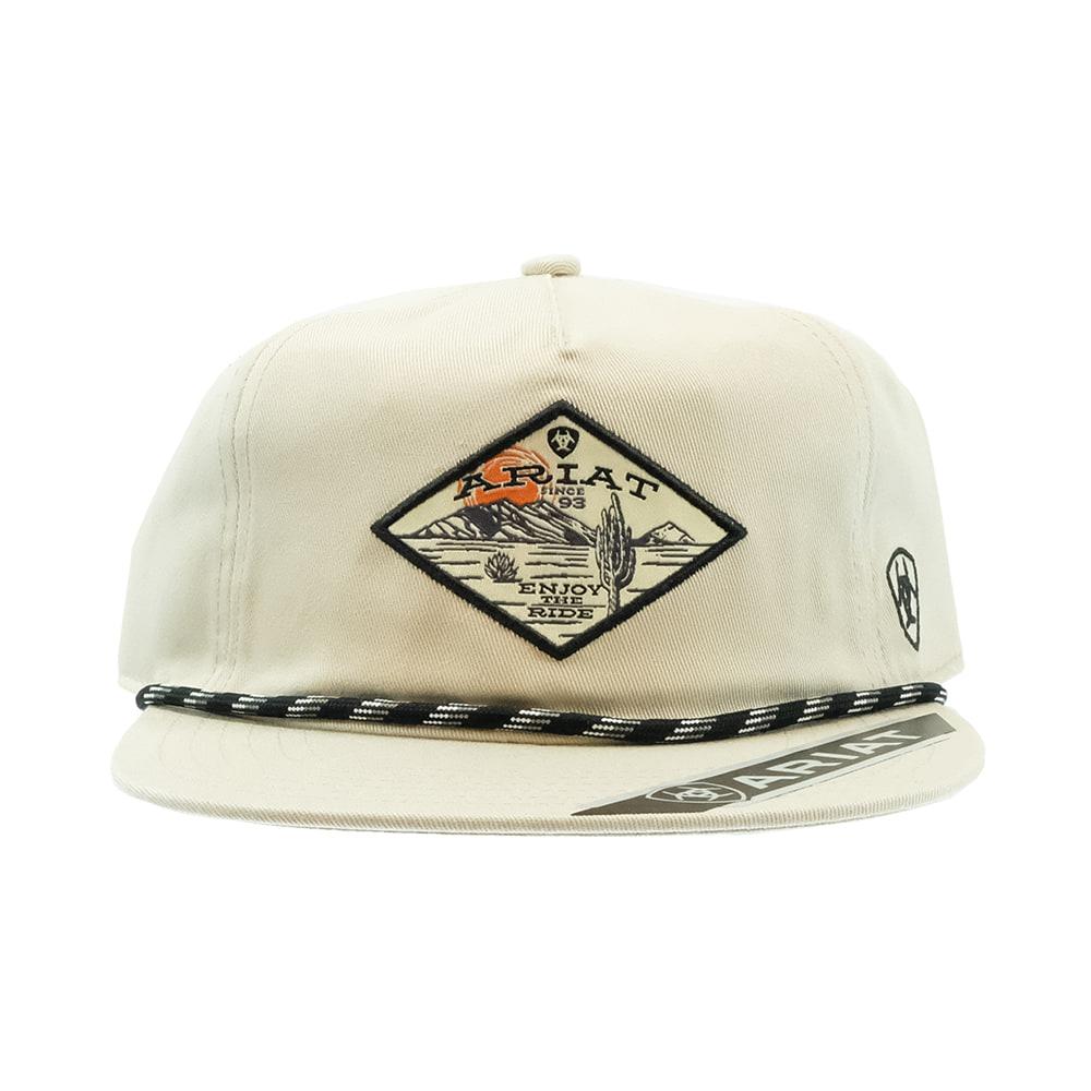 ARIAT MEN'S DESERT SCENE CAP in STONE