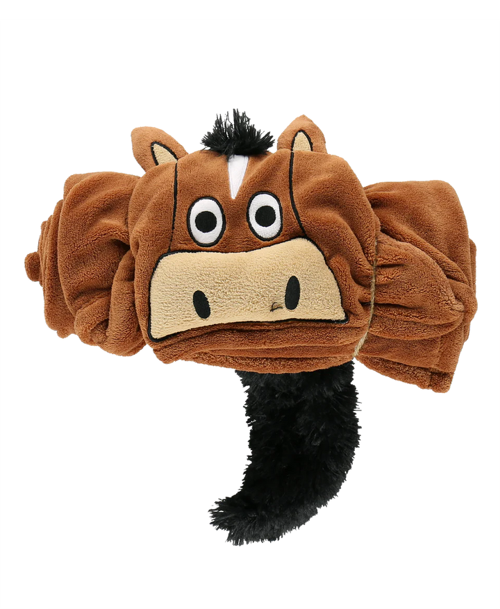 KID'S HORSE CRITTER HOODED BLANKET