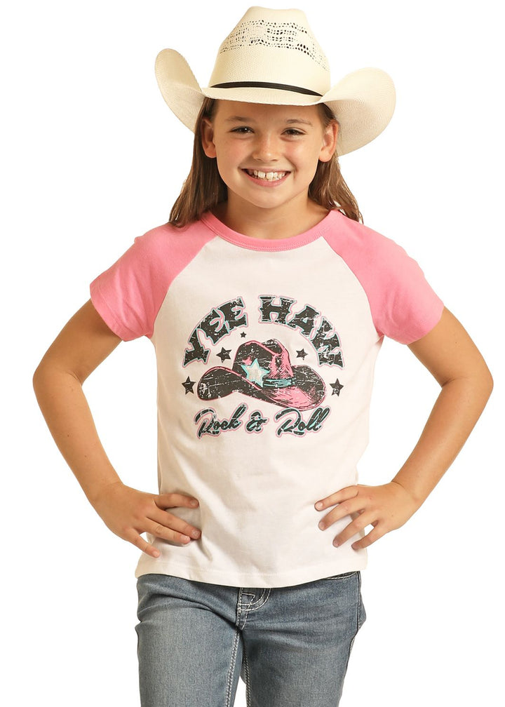 Rock & Roll Girls Yee Haw Graphic Tee Shirt