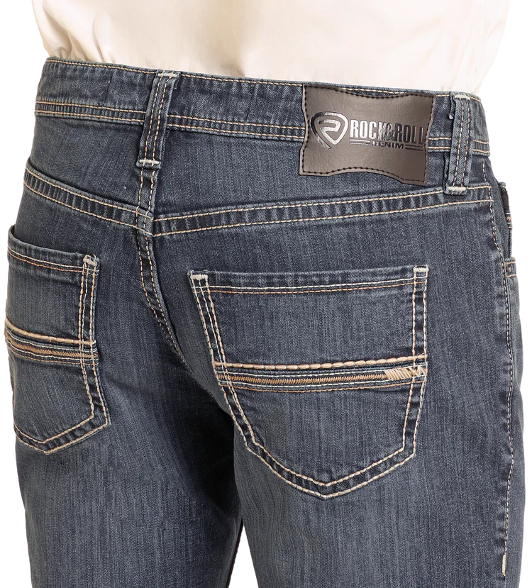 Rock and fashion roll denim pistol bootcut