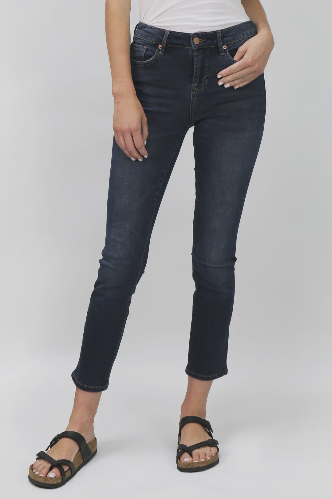 BLAIRE HIGH RISE SLIM STRAIGHT ANKLE