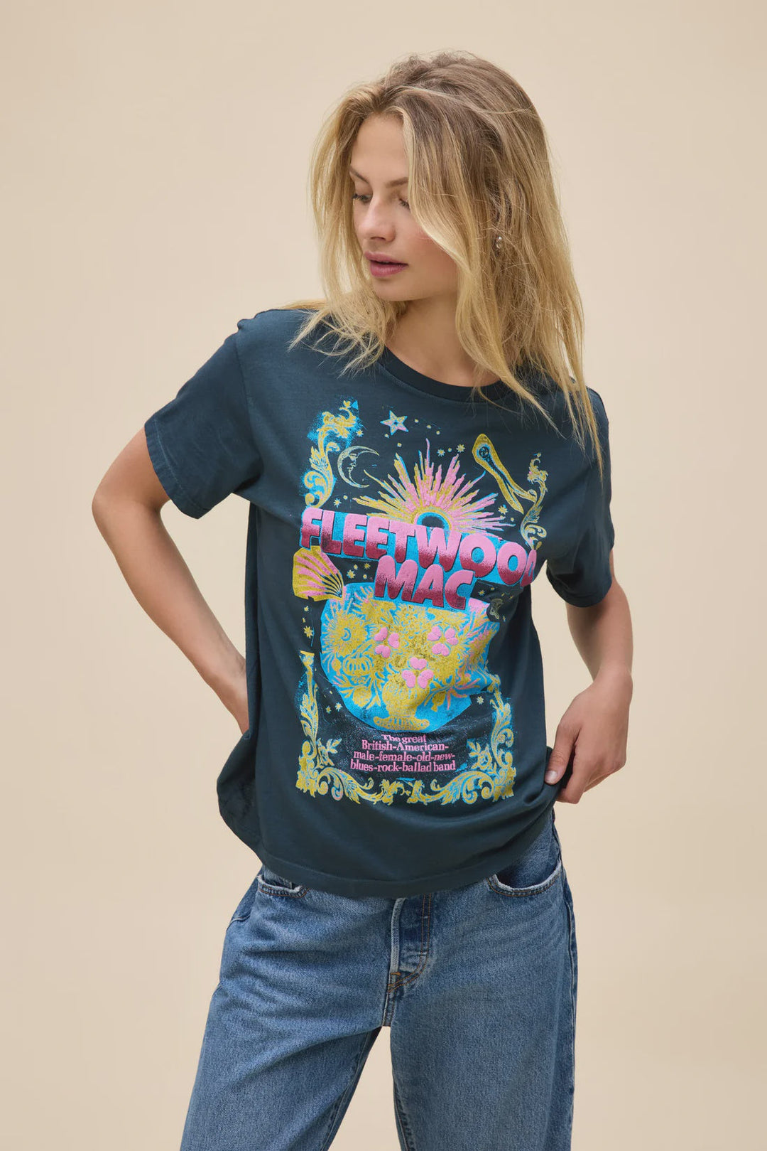 FLEETWOOD MAC CELESTIAL BOUQUET BF TEE