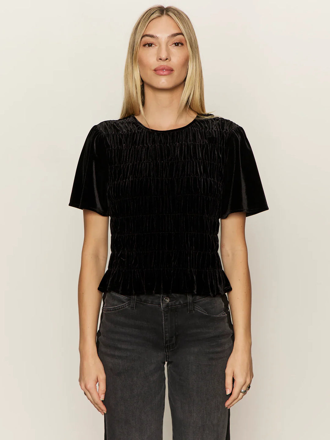 WE BELONG TOGETHER VELVET TOP