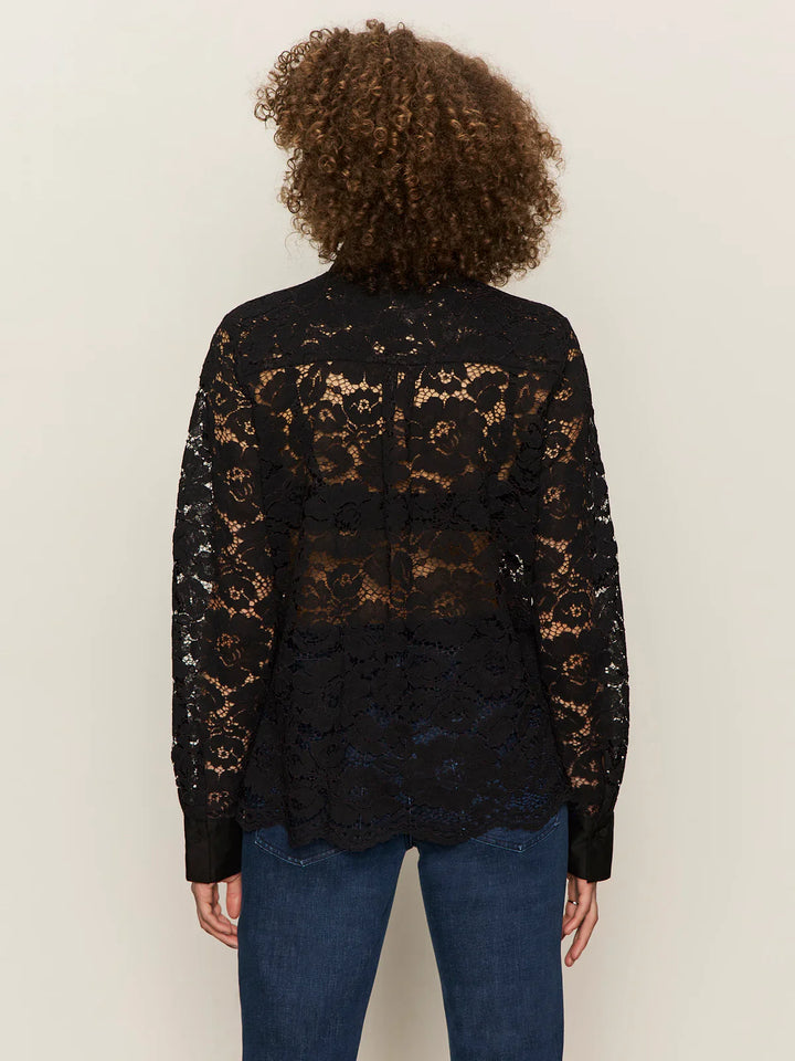SERENDIPITY LACE TUXEDO SHIRT