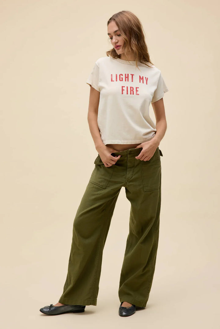 THE DOORS  LIGHT MY FIRE REVERSE GF TEE