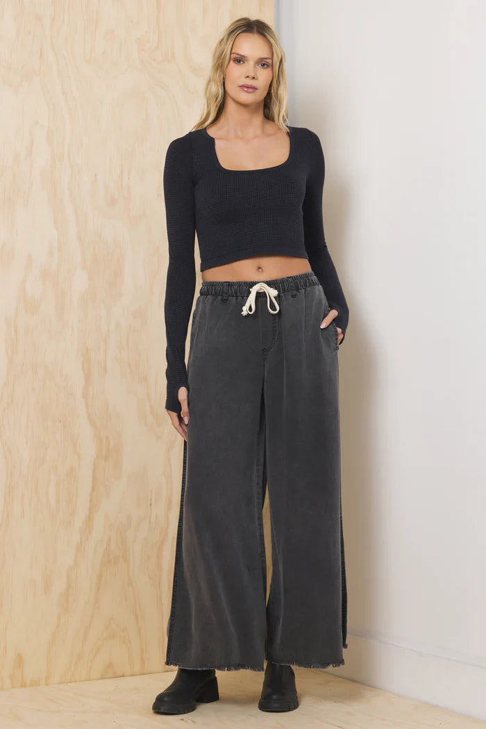 TENCEL WIDE LEG PANT