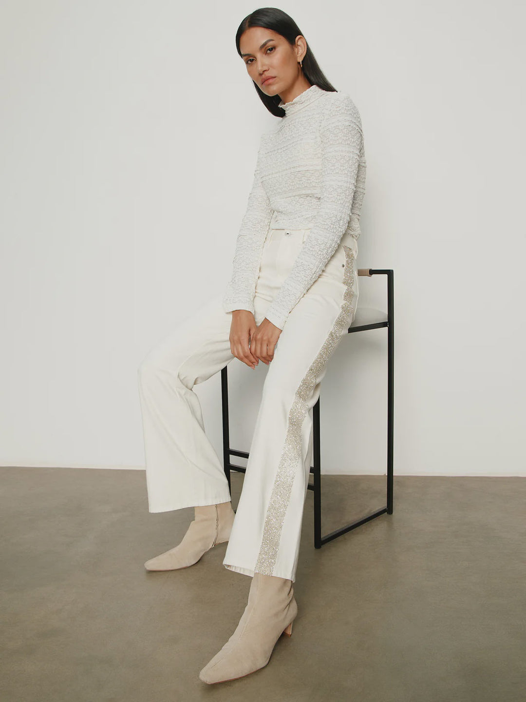 CADENCE SHIMMER STRIPE PANT