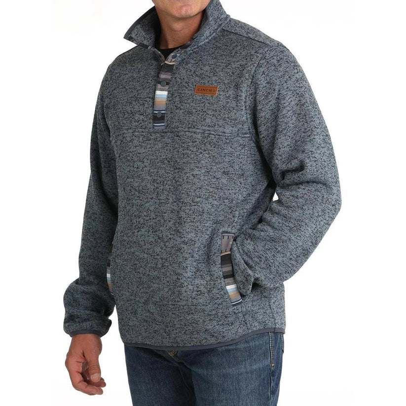 CINCH MEN'S KNIT PULLOVER SWEATER - BLUE