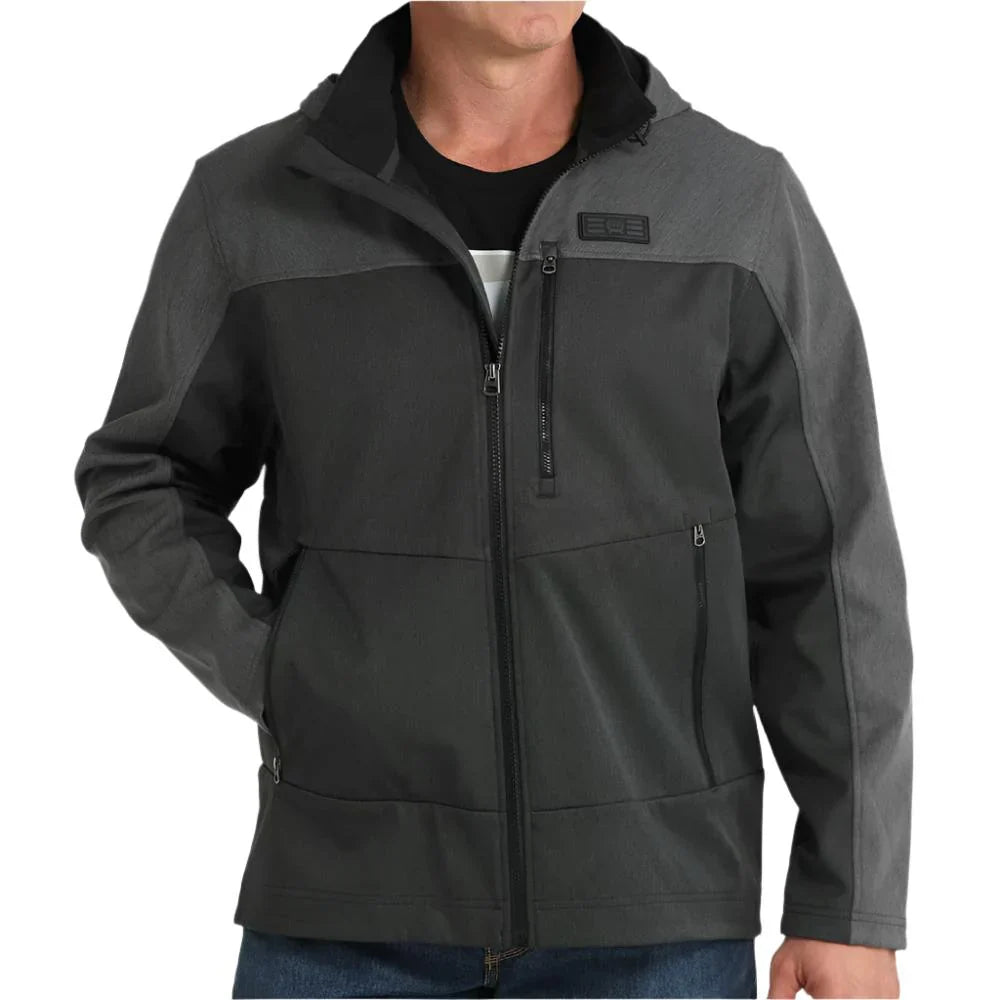 CINCH MEN'S BONDED HOODED JACKET - BLACK