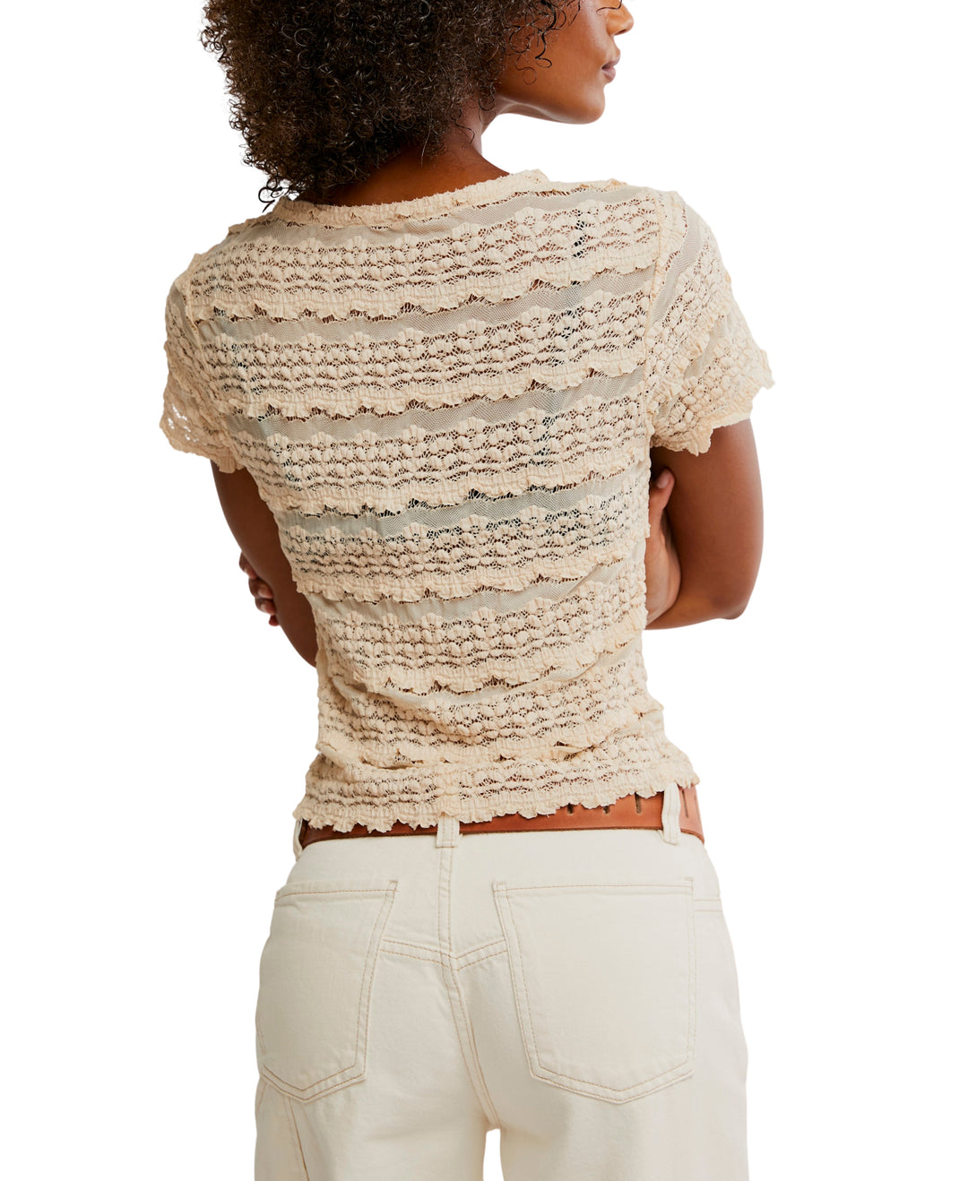 ANGELINA LACE TEE