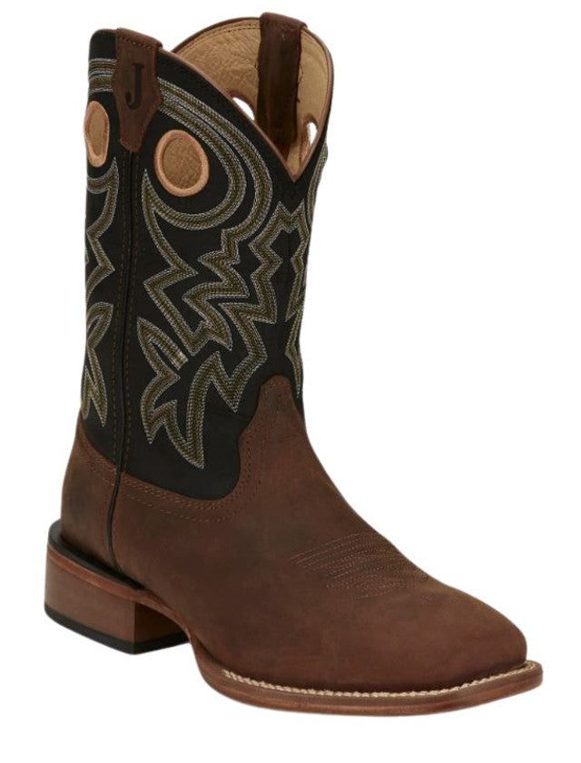 JUSTIN MEN'S BIG NEWS 11" WESTERN FRONTIER BOOTS