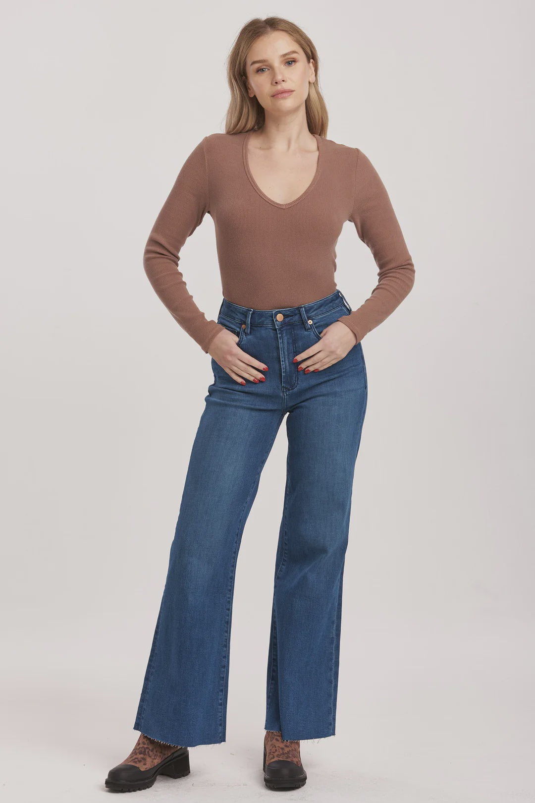 FIONA HIGH RISE WIDE LEG JEAN