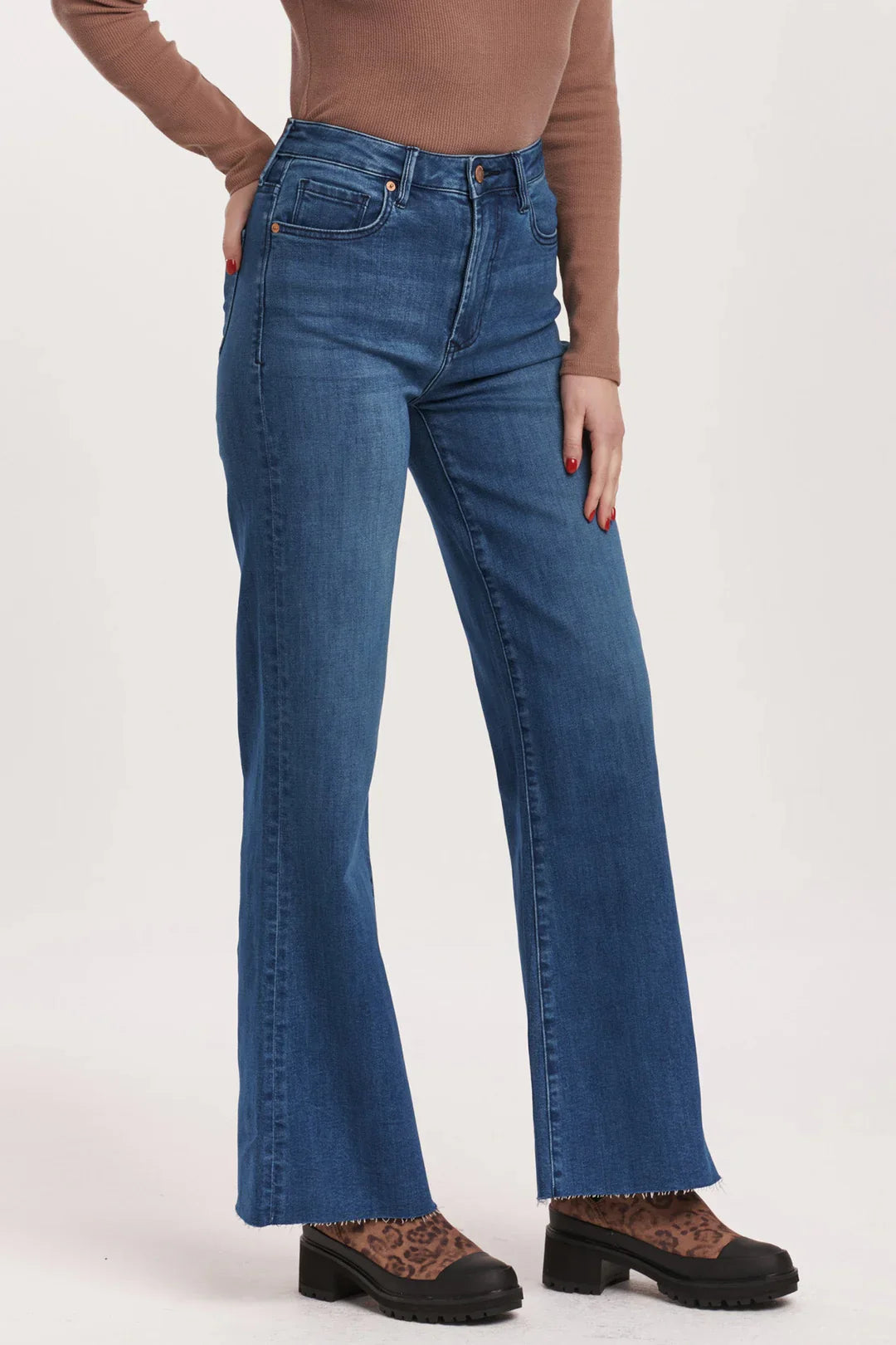 FIONA HIGH RISE WIDE LEG JEAN