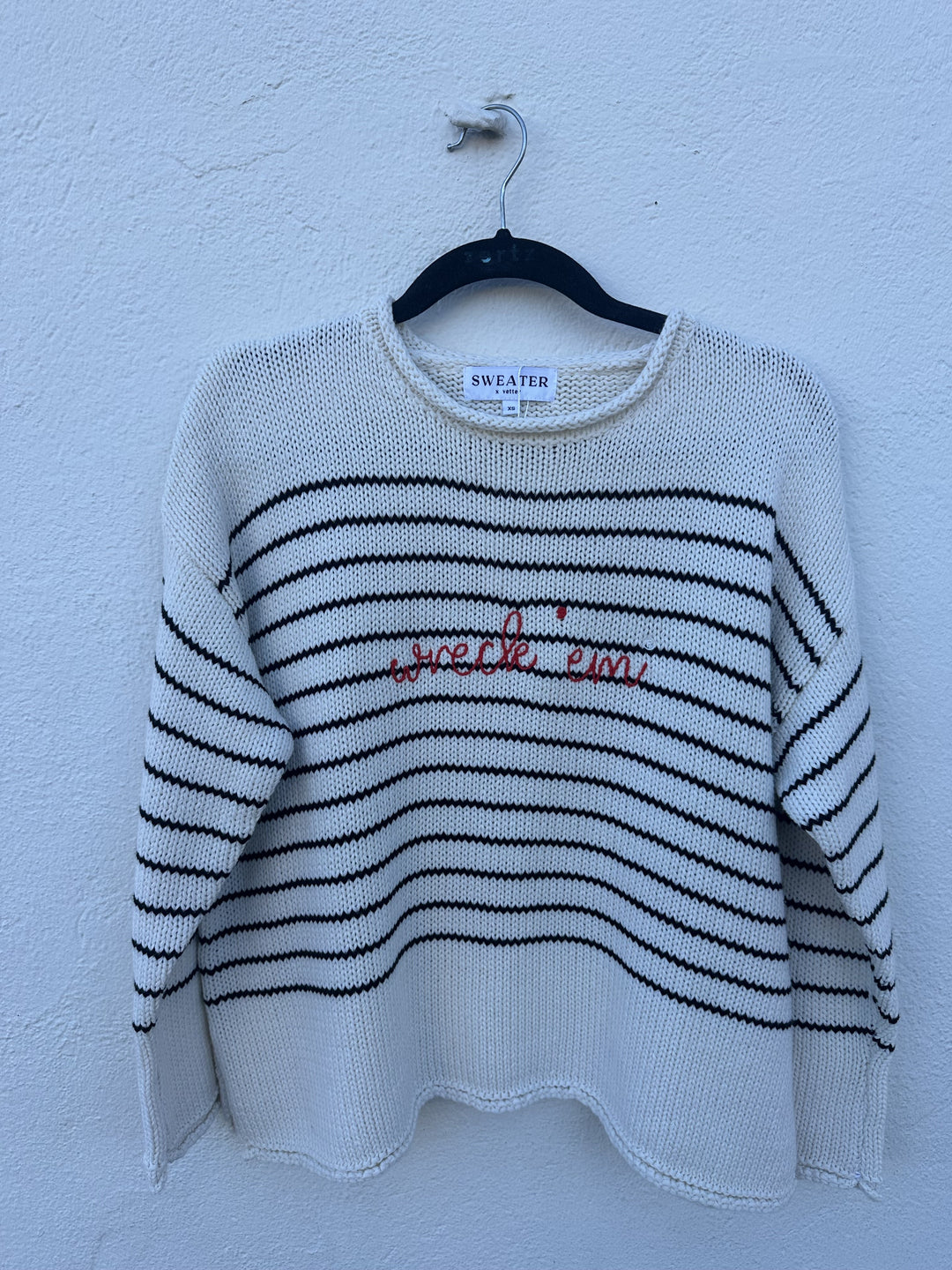 WRECK 'EM CHUNKY KNIT SWEATER