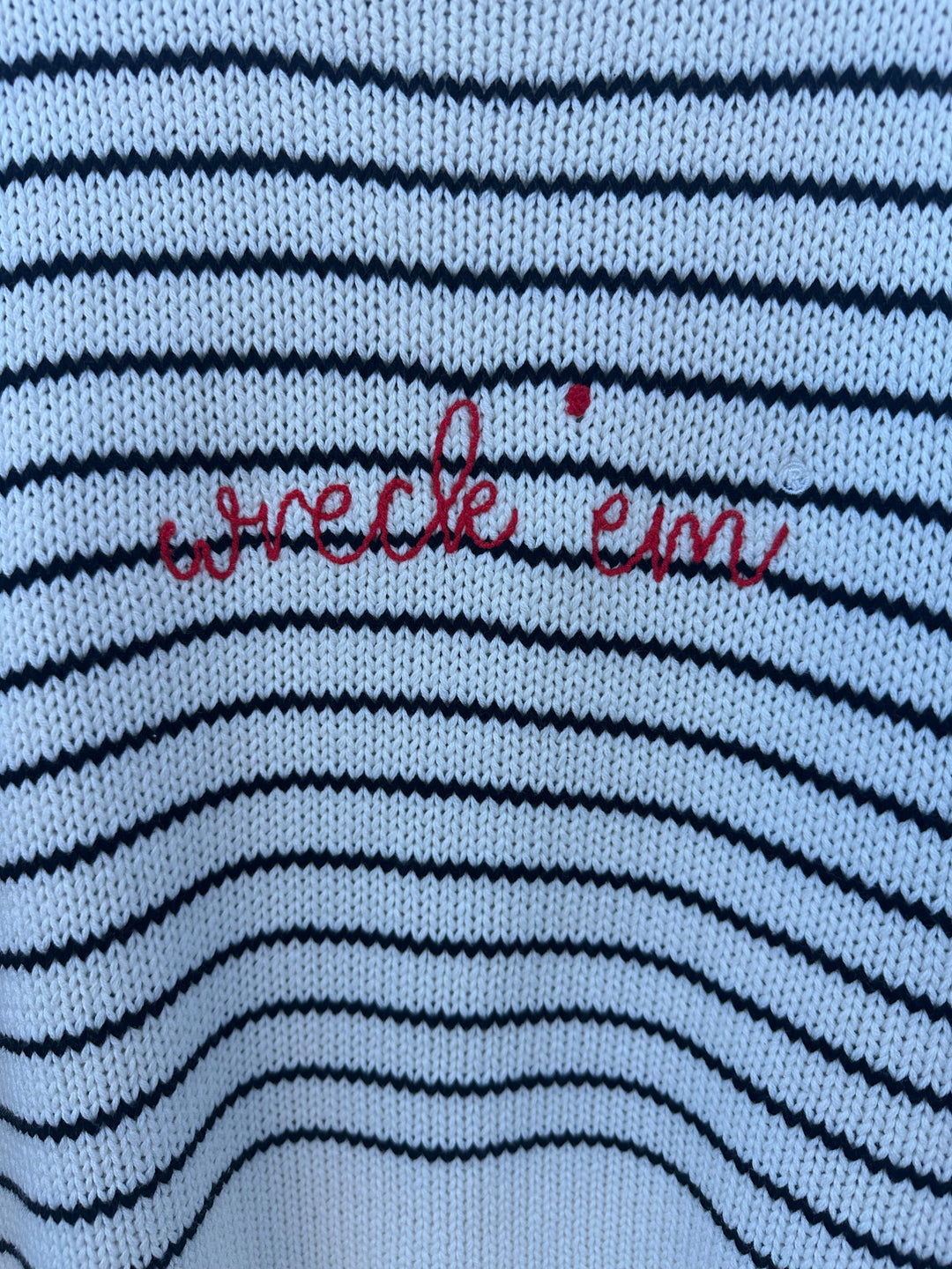 WRECK 'EM CHUNKY KNIT SWEATER